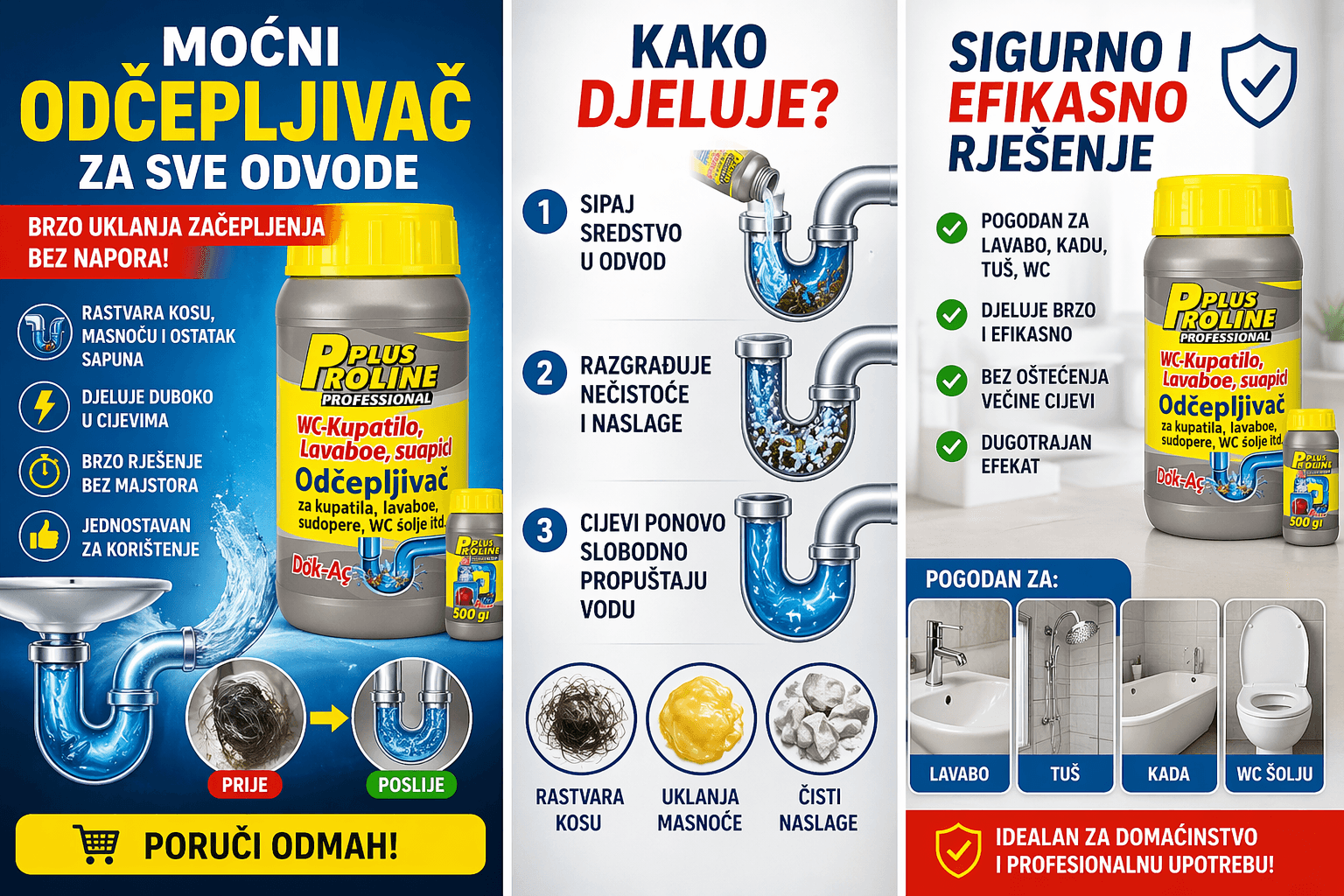 Tecnost za odcepljivanje odvoda